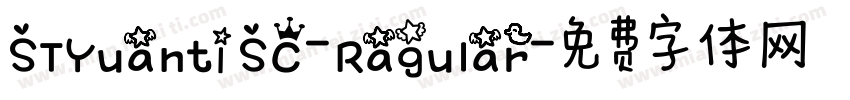 STYuanti SC-Ragular字体转换